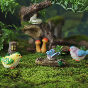 Resin Bird Nest Ornament With <b>Eggs</b> Tree Mount Garden Bonsai <b>Decoration</b> Handmade Painted Miniature Landscape Accessory - Product Image 4