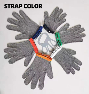 Gants <span class=keywords><strong>de</strong></span> <span class=keywords><strong>boucher</strong></span> en acier inoxydable 316L <span class=keywords><strong>de</strong></span> qualité alimentaire, résistants aux coupures, <span class=keywords><strong>pour</strong></span> la <span class=keywords><strong>protection</strong></span> des mains, en maille <span class=keywords><strong>de</strong></span> chaîne anti-coupure - Product Image 5