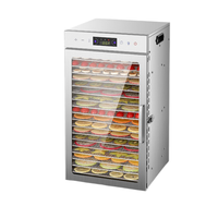 Commerciële roestvrijstalen automatische multifunctionele elektrische energiebesparende fruit-, groente- en snackdroger