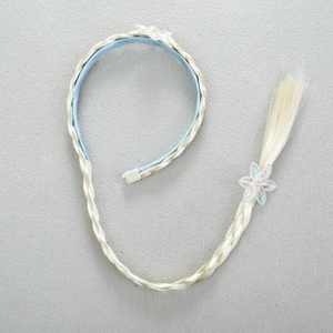 Peluca larga de Cosplay para Halloween, diadema trenzada tejida de Metal, estilo princesa <span class=keywords><strong>Rapunzel</strong></span> enredada para niñas - Product Image 1