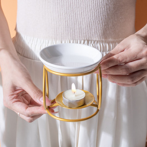 Bruciatore d'Incenso in Ferro Ignifugo Eastern Rock per Oli Essenziali Secchi, Candele e Cera - Uso Domestico - Product Image 2