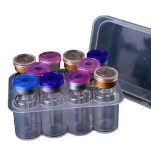 Grosir kotak plastik PP transparan untuk penyimpanan botol vaksin 10ml 7ml 5ml 3ml casing pemegang botol untuk kemasan tebal peptida - Product Image 2