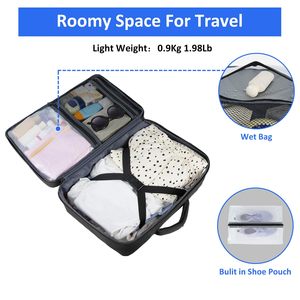 Grand sac à dos de voyage avec compartiment à chaussures 45 x 36 x 20 cm, bagage cabine, compatible avec ordinateur portable 15,6 pouces - Product Image 2