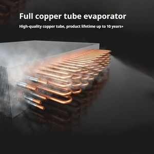 Refrigerador Nuelead NE-814 de Gran Capacidad para Cocina, Refrigeración por Aire, 980L, Comercial, Acero Inoxidable, Dos Puertas de Vidrio, Refrigerador con Compartimentos - Product Image 6