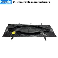 Sac pour cadavre en PVC jetable, imperméable, anti-fuite, avec fermeture éclair et poignées