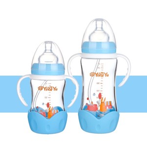 Umlove-biberón <span class=keywords><strong>de</strong></span> vidrio <span class=keywords><strong>de</strong></span> cuello ancho para bebé, botella <span class=keywords><strong>de</strong></span> alimentación ecológica con mango, libre - Product Image 3
