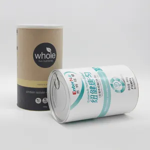 OEM Food Grade Whey Protein Powder Paper Can Used in Kraft paper