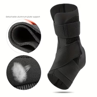 Nouvelle protection de cheville portable avec double plaque en aluminium pour maintien et sangle de compression élastique pour le pied