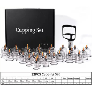 Kit de ventouses faciales sous vide 32 pièces pour thérapie Hijama et massage, idéal pour le dropshipping et les marques privées FBA - Product Image 2