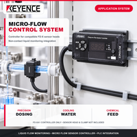 Contrôleur de débit de liquide sur rail DIN KEYENCE FD-XA1, IO-Link 4-20mA 20-30VDC pour capteur de micro-débit à pince FD-X