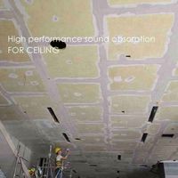 Plafond suspendu insonorisant moderne en laine minérale légère, ultra-lisse, monobloc, sans joint, pour bureau