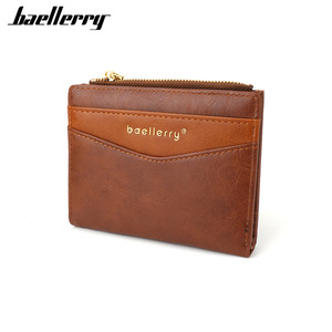 กระเป๋าสตางค์แบบสั้นสำหรับผู้ชาย Baellerry สีดำน้ำตาล ดีไซน์บล็อกสี ซิปปิด กระเป๋าหนังบางเฉียบ สำหรับใช้ในชีวิตประจำวัน - Product Image 5