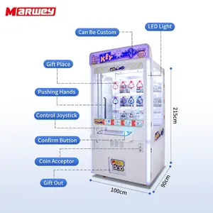 Hot Sale Coin Operated Golden Key Master Game Machine Arcade Prize Vending Claw Crane Game Machine
