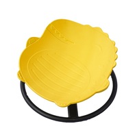 Chaise pivotante sensorielle antidérapante pour enfants avec base métallique pour parcours d'obstacles intérieur et extérieur