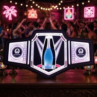 Support de Présentation LED en Acrylique de Haute Qualité pour Bouteilles de Champagne et Vin, Idéal pour KTV, Soirées, Clubs et Bars – Écologique