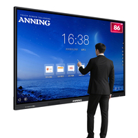 Интерактивная сенсорная панель 4K с ЖК-дисплеем (55, 65, 75, 85, 86, 98 дюймов) для классов и бизнеса