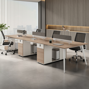 OEM Premium di lusso in stile moderno E1 <span class=keywords><strong>MFC</strong></span> mobili da ufficio convertibili in legno modulare scrivania tavolo da ufficio industriale - Product Image 3