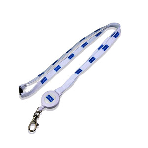 Cordones de seguridad personalizados en blanco de poliéster blanco con impresión personalizada, cordón de identificación personalizado con diseño de sirena y soporte para tarjeta médica, anime - Product Image 4