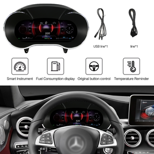 Pantalla Digital para el Tablero de Instrumentos <span class=keywords><strong>Clase</strong></span> C W205 GLC X205, Velocímetro, CarPlay Inalámbrico, Android Auto para <span class=keywords><strong>Mercedes</strong></span>-Benz - Product Image 6
