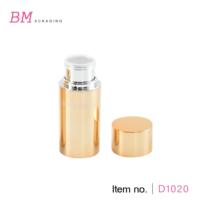 Nouveauté luxe or surligneur fard à joues bâton tube vide rond visage correcteur fond de teint bâton conteneur