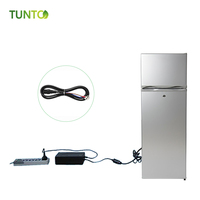 Réfrigérateur domestique à énergie solaire 24V 260L DC à congélateur supérieur, fiable et économe en énergie, idéal pour les maisons hors réseau
