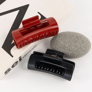 Mới Tốt Nhất Bán Mềm Tóc Clip Lớn Đơn Giản Matte Tóc Clip Cho Phụ Nữ Rắn Màu Thời Trang Biến dạng Sang Trọng Móng Vuốt Tóc - Product Image 2