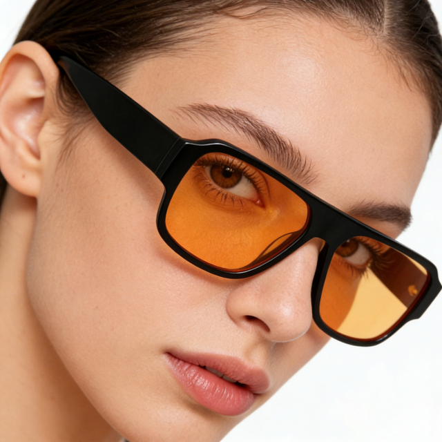 Polarized TAC Square Fashionable Custom Logo High Quality Designer Style Wholesale Blue Acetate Sunglasses Men Women Trending