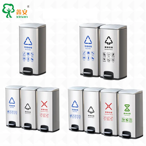 Hiện Đại Trong Nhà Chất Thải <span class=keywords><strong>Bin</strong></span> Thép Không Gỉ <span class=keywords><strong>Bin</strong></span> Nhà Thùng Rác Với Bàn Đạp Cho Văn Phòng Khách Sạn Nhà Bếp Cảnh Quan - Product Image 4