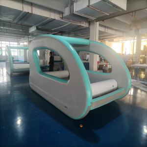 豪華なカタマランフロートチューブボートインフレータブルハウスボートヨットの冒険のための海 - Product Image 3