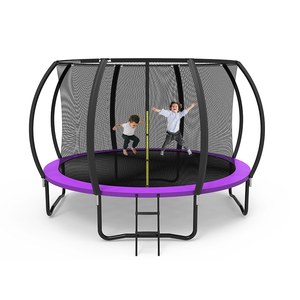 <span class=keywords><strong>Trampolín</strong></span> Zoshine de 12 pies para exteriores con red protectora interna, marco de acero aleado, superficie de polipropileno - Uso doméstico y comercial - Product Image 1