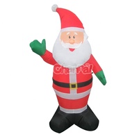 Décoration de Noël d'extérieur, Père Noël gonflable personnalisé, Père Noël gonflable avec sacs pour la cour et le jardin de Noël