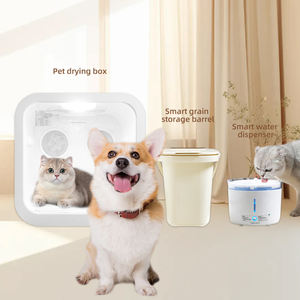 صندوق منفاخ ذكي بالهواء دائري لمنزل الحيوانات الأليفة ، صندوق منفاخ للحمام الجاف ، سخانات كهربائية للقطط والكلاب ، تعقيم بالبلازما تهوية - Product Image 2