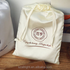Bolsa de Lencería Personalizada con Cordón de Satén Reciclable, Impresión de Serigrafía en Color CMYK, Logotipo Personalizado, Tamaño Personalizable, Etiquetado Promocional - Product Image 1
