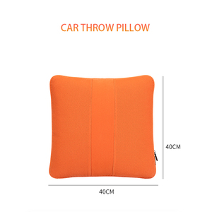 2023 coperta da viaggio in pelle scamosciata di lusso e cuscino lombare trapunta auto da ufficio <span class=keywords><strong>gadget</strong></span> per auto in pelle verde acqua cuscini - Product Image 4