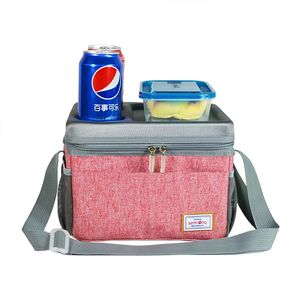 Sac isotherme de pique-nique en toile cirée personnalisée avec poignées en cuir ODM, étanche, fabriqué en usine, exportation OEM - Product Image 2