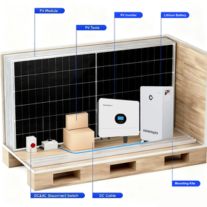 Hoàn Thành 6KW tắt Lưới lưu trữ năng lượng mặt trời 12KW 18kw 24kW 30Kw 36kw hộ gia đình một pha hệ thống điện PV - Product Image 5