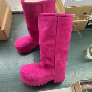 <span class=keywords><strong>Stivali</strong></span> Alti al Ginocchio da Donna <span class=keywords><strong>Marroni</strong></span> con Logo Personalizzato, in Pelliccia Rosa Caldo, con Plateau Rialzato e Design a Punta Larga, Caldi e Pelosi - Product Image 5