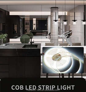 Bande <span class=keywords><strong>LED</strong></span> COB à haute densité blanc chaud 480 <span class=keywords><strong>LED</strong></span> 12V 14W CRI90 2700K-3000K 10mm pour une <span class=keywords><strong>ambiance</strong></span> chaleureuse à la maison, chambre à coucher, <span class=keywords><strong>ambiance</strong></span> intelligente - Product Image 6