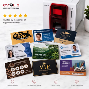 เครื่องพิมพ์บัตรพลาสติก PVC แบบด้านเดียว Evolis Zenius รุ่นดั้งเดิม เครื่องพิมพ์ระบบ Dye-sublimation สำหรับธุรกิจ พิมพ์บัตรประจำตัว พิมพ์บัตรเข้าออก - Product Image 1