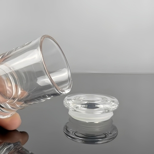 Pot à bougie en verre ambre Elite 8oz vide avec couvercle plat pour <span class=keywords><strong>les</strong></span> dérapages à la maison - Product Image 3