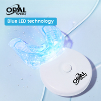 Kit de Blanchiment Dentaire LED Personnalisable avec Logo, Gel de Blanchiment des Dents 0,1-35% HP/0,1-44% CP/Sans Peroxyde/PAP, Seringue et Batterie Incluses