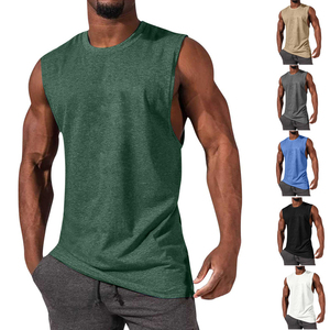 Logo con stampa personalizzata da uomo in bianco da palestra sport muscoloso allenamento semplice canotta per <span class=keywords><strong>Fitness</strong></span> abbigliamento con canotta e canotta <span class=keywords><strong>Bodybuilding</strong></span> da uomo - Product Image 3