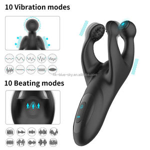 Trident battant Vibration Anus Plug masseur de Prostate portable électrique mâle femelle partagé jouets sexuels pour adultes - Product Image 4