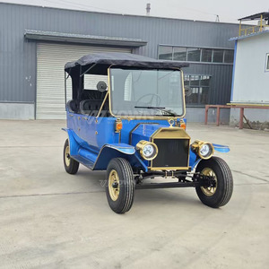 Voiture classique rétro bleue personnalisable, voiture de luxe vintage, voiture électrique vintage, voiture classique 5 places - Product Image 6