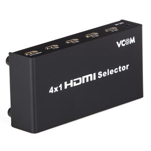 VCOM 1080P <span class=keywords><strong>Ful</strong></span> <span class=keywords><strong>HD</strong></span> 4 puertos HDMI Matrix Switch con control remoto IR para 4 computadoras a 1 conmutador de monitor - Product Image 1