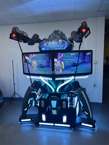 Pantalla dual <span class=keywords><strong>de</strong></span> 40 pulgadas, pistola <span class=keywords><strong>de</strong></span> realidad virtual, juegos <span class=keywords><strong>de</strong></span> batalla, tema cibernético, <span class=keywords><strong>simulador</strong></span> <span class=keywords><strong>de</strong></span> disparo VR 9D VR <span class=keywords><strong>de</strong></span> pie - Product Image 5