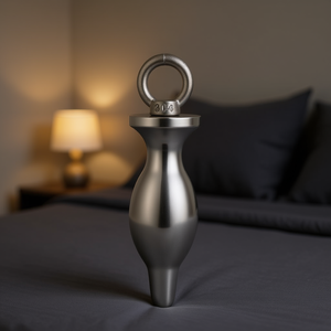 Bouchon anal vaginal en acier inoxydable 304 avec anneau métallique, durable, étanche, jouet sexuel pour le plaisir - Product Image 2