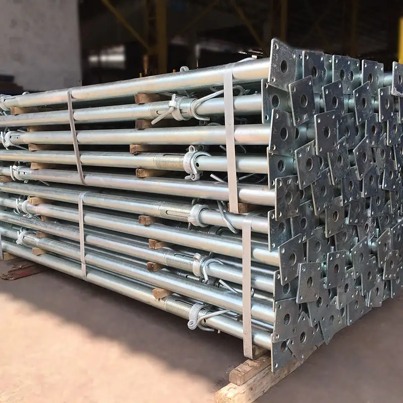 Galvanized Steel Acro Props Shuttering Jacks Steel Acrow Shoring Scaffolding Steel Prop For Building Construction
