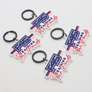 Wholesale Custom Premium Embossed PVC <b>Key</b> <b>Ring</b> Durable Multi-Color Rubber Keychain for Sports Clubs & Health Center Swag - Product Image 1