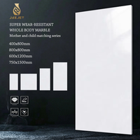 Carreaux muraux antidérapants pour salle de bain Foshan Modern 800*800mm, gris brillant glacé